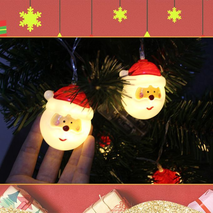 Christmas String Lights 1.5M Santa Claus String Light 10pcs
