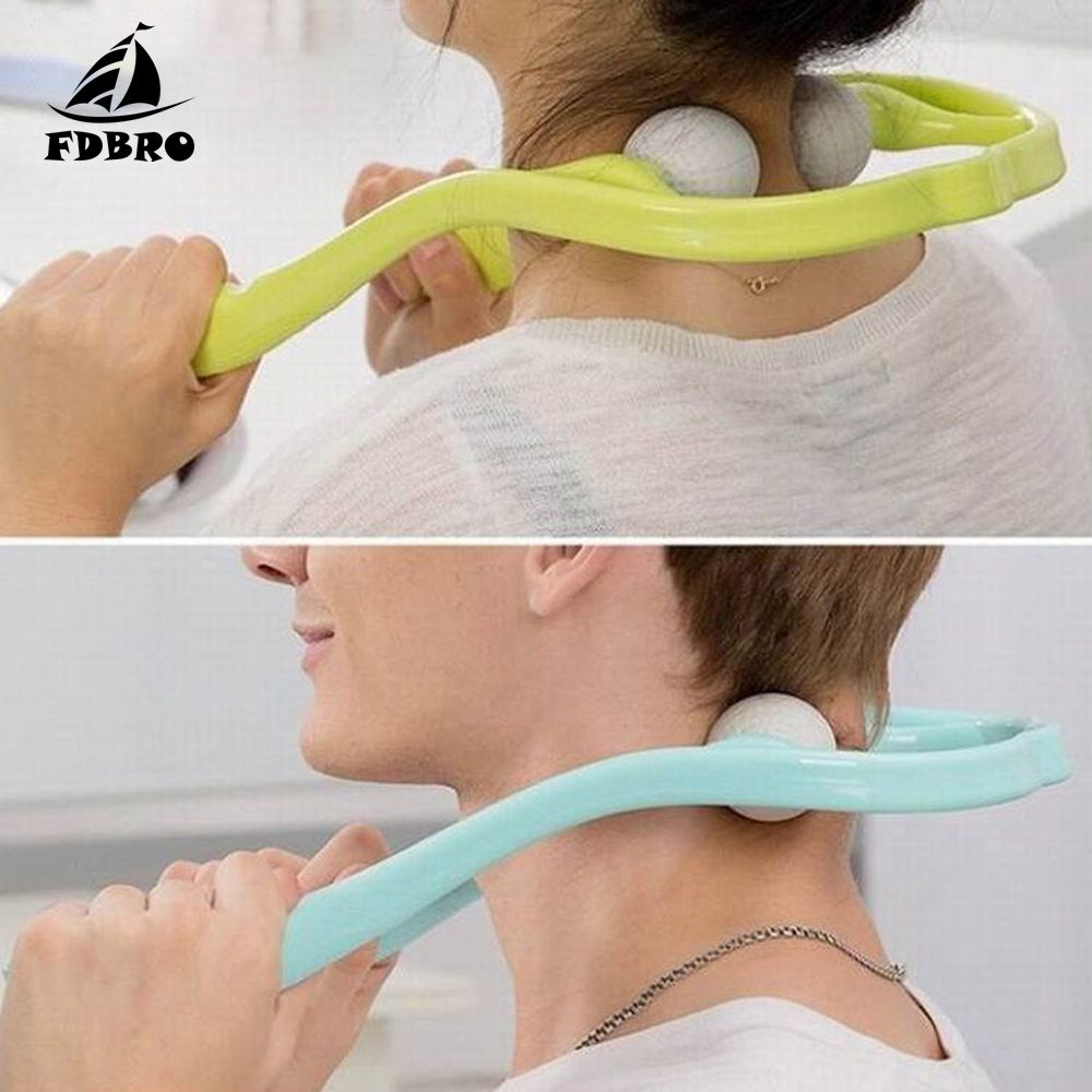 Fdbro Neck Massager For Neck And Shoulder Dual Trigger Tool