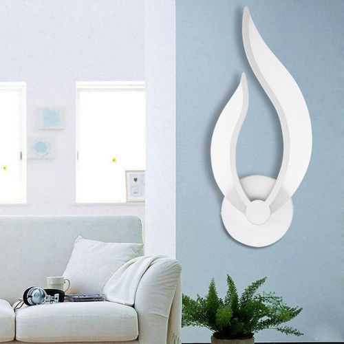 Modern Creative LED Bedroom Lamp Aisle Staircase Living Room Wall Light Pure White