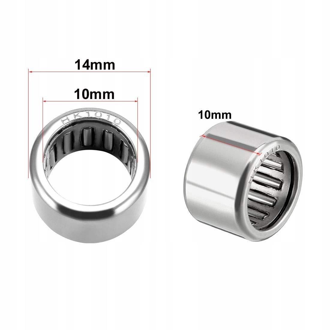 Ball bearing, open end, 10 mm hole, 14 mm outer diameter, 10 mm width, pack of 5