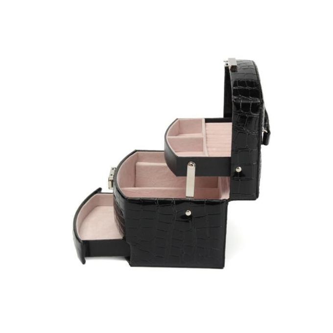 Jewelry Box Storage Organizer Case Ring Earring Necklace Mirror Box