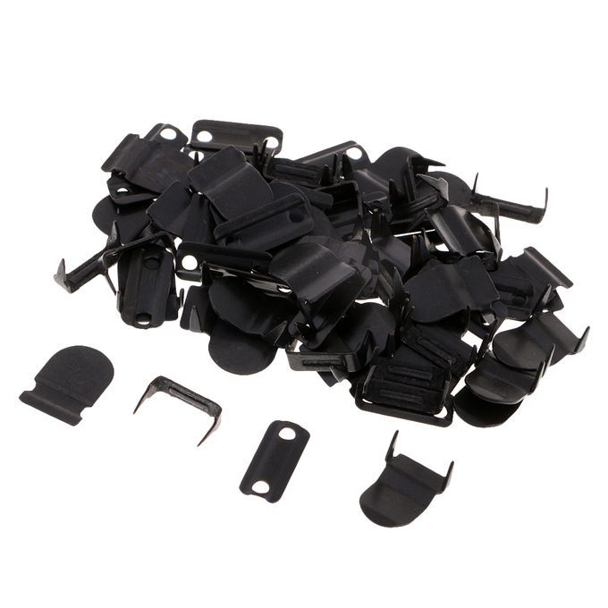 20 Sets Made Of Copper Black Trouser Skirt NoSew Hook And Eye Black