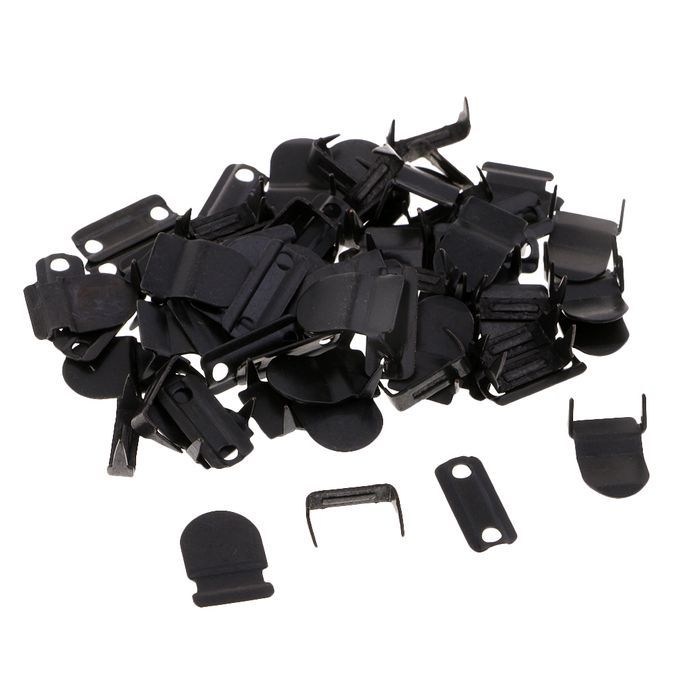 20 Sets Made Of Copper Black Trouser Skirt NoSew Hook And Eye Black