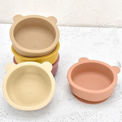 Silicone Suction Bowl For Babies Toddlers Self Feeding Baby