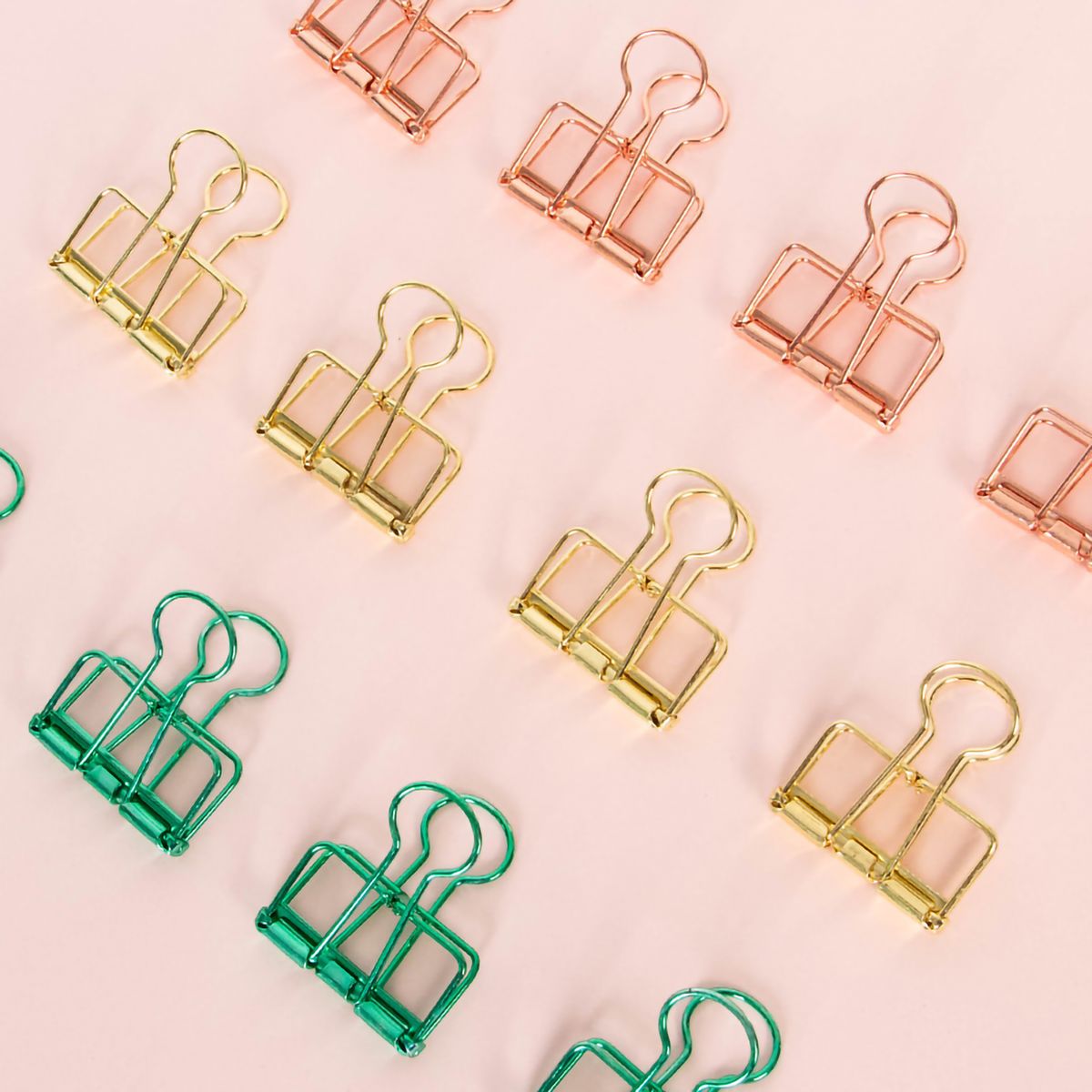 Metal Wire Paper Clamp Binder Clips Colored Multifunction