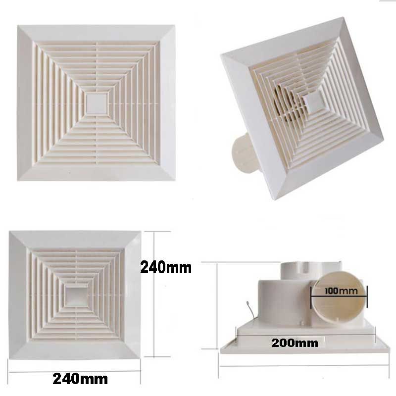 12Inch 50w 220v High Speed Exhaust Fan Toilet Kitchen