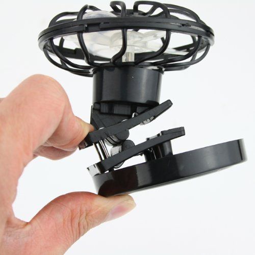HOT!Clip-On Solar Cell Fan Sun Power Energy Panel