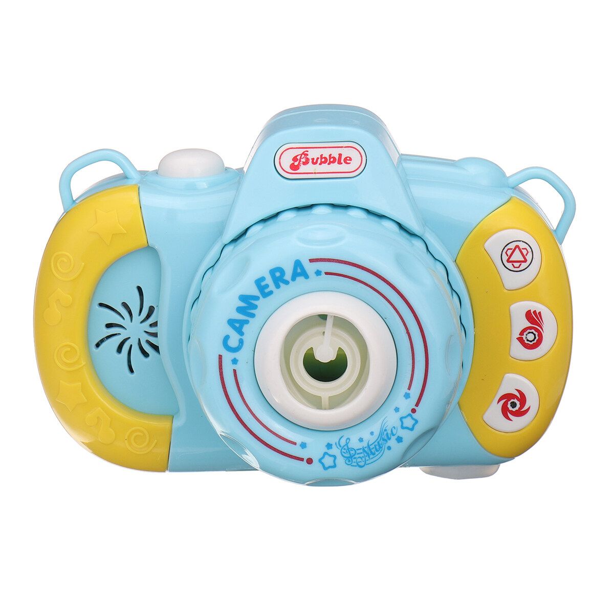 Children Bubble Camera Machine Toy Automatic Bubble Blowing Play Music Lighting Blue