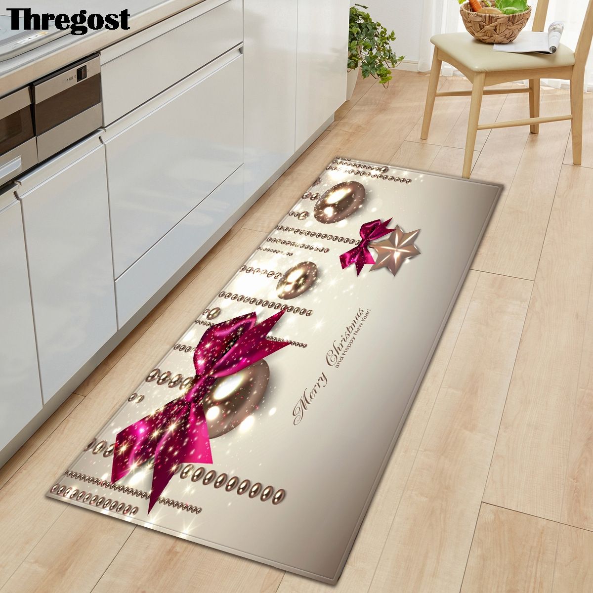 Thregost Flannel Microfiber Long Floor Mat Merry C
