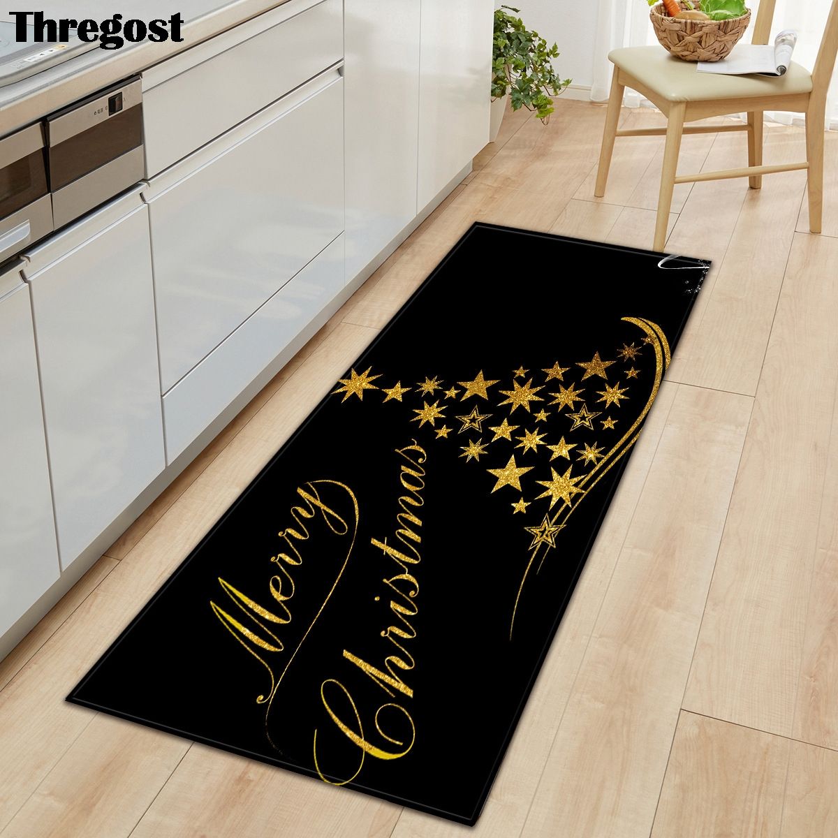 Thregost Flannel Microfiber Long Floor Mat Merry C