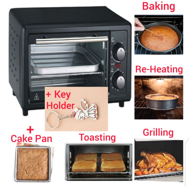 11 L- Electric Oven +Toaster+ Baker +Re-Heater+ Griller + Cake Pan + Key Holder