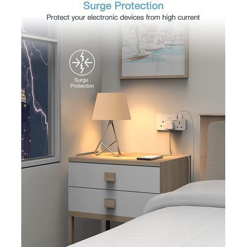 Surge Protector Power Strip Wall Charger Multi Plug Adapter