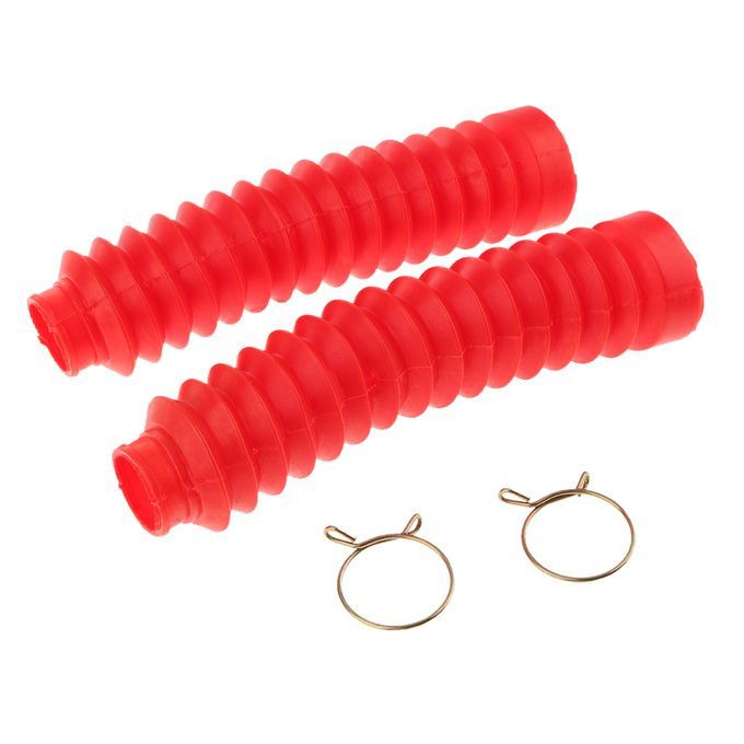 Universal Motorcycle Front Fork Cover Dust Gaiters Boots 210x42x25mm
