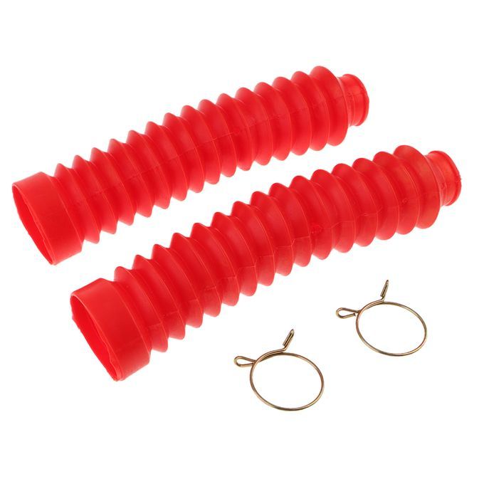 Universal Motorcycle Front Fork Cover Dust Gaiters Boots 210x42x25mm