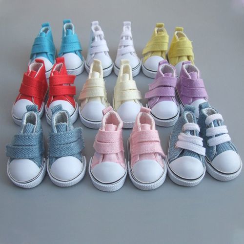 A Pair Mini Finger Shoes Toys Canvas Fingerboard Shoe Toys Boots Cute Shoes Skateboard Shoe Doll Accessories For Finger Skate