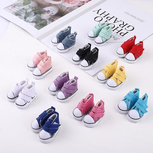 A Pair Mini Finger Shoes Toys Canvas Fingerboard Shoe Toys Boots Cute Shoes Skateboard Shoe Doll Accessories For Finger Skate