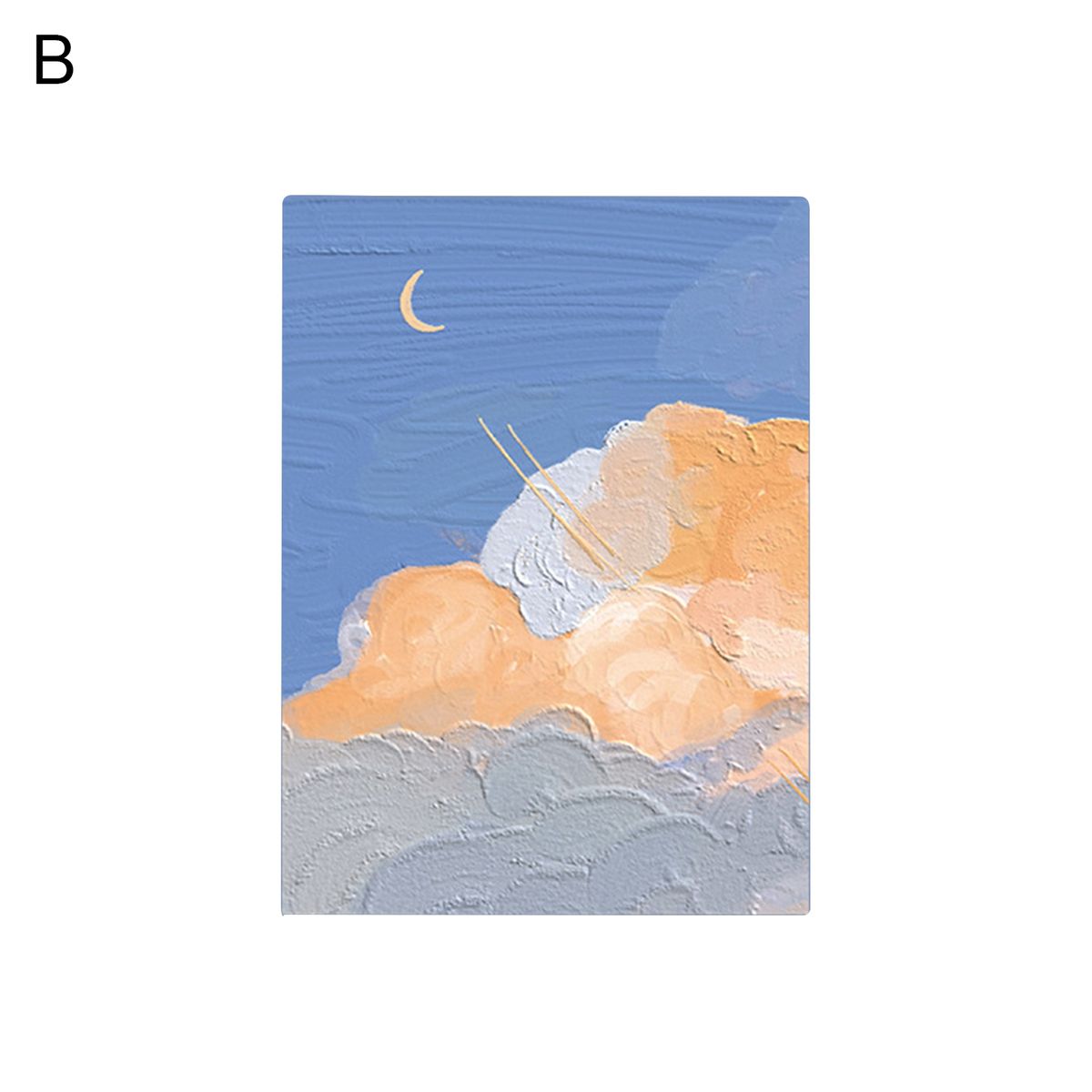 60 Pcs Memo Pad Cloud Print Oil Painting Note Paper B