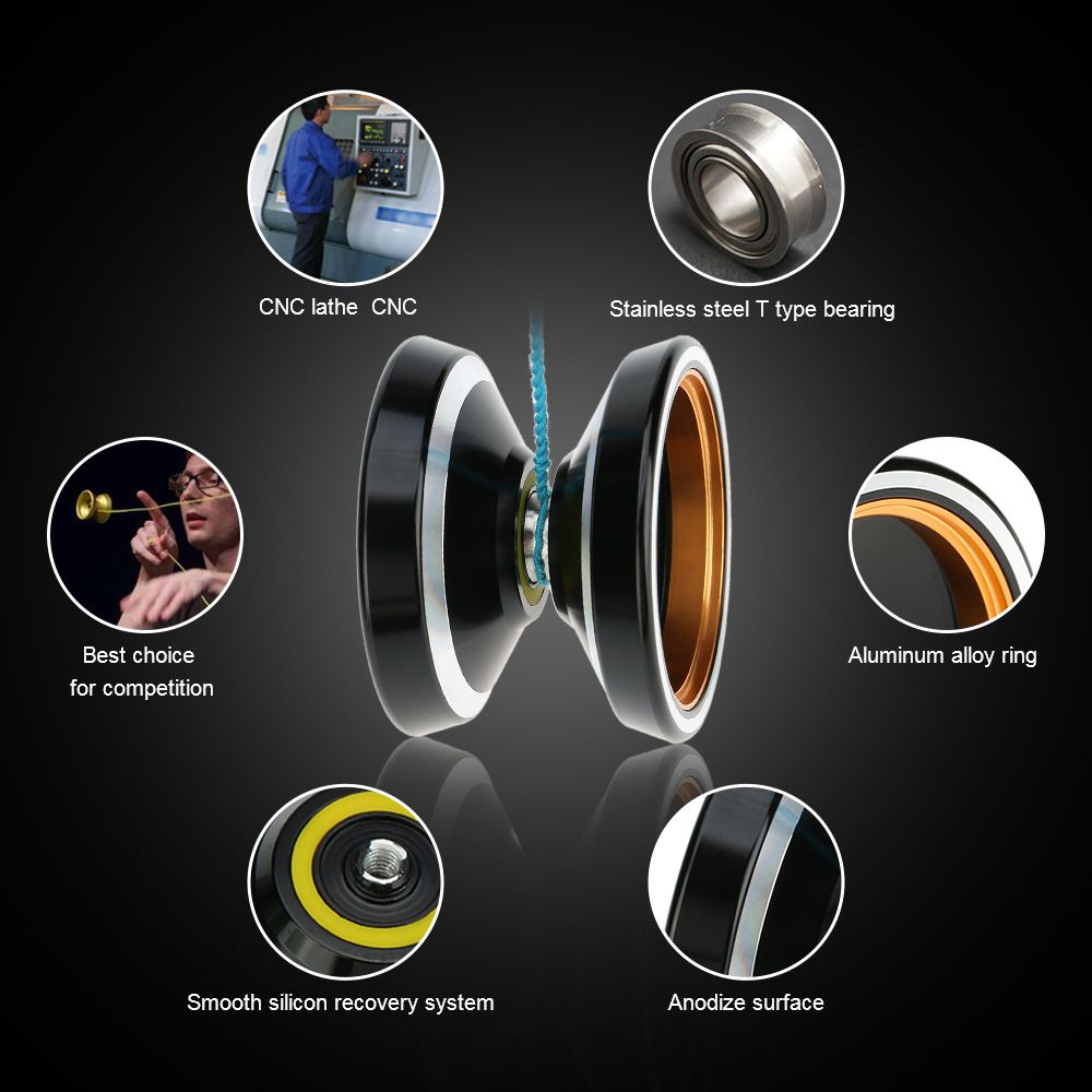 Professional Magic Yoyo M001 Aluminum Alloy Yo-yo CNC Lathe