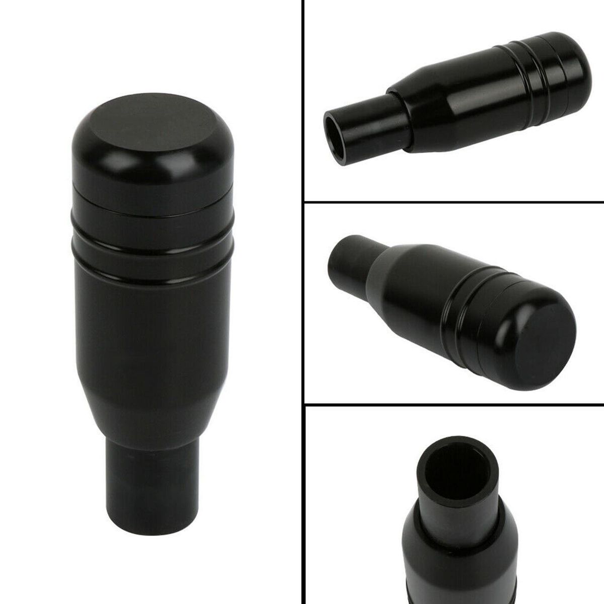 Universal Aluminum Automatic Car Black Gear Stick Shift Knob Lever Shifter