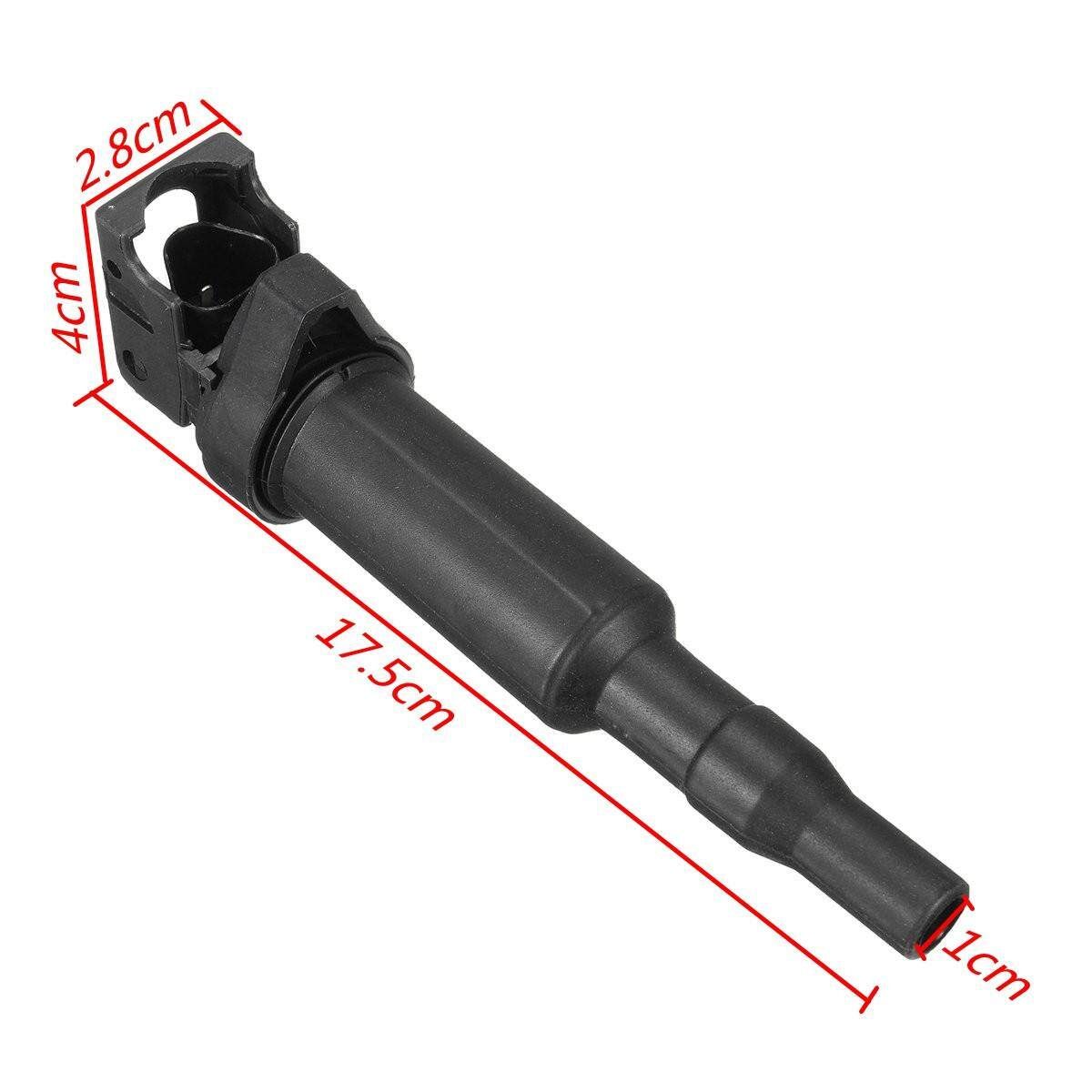 1PC Black Ignition Coil For BMW E46 E60 E85 E90 #12137594937 0221504470 Polybutylene Terephthalate