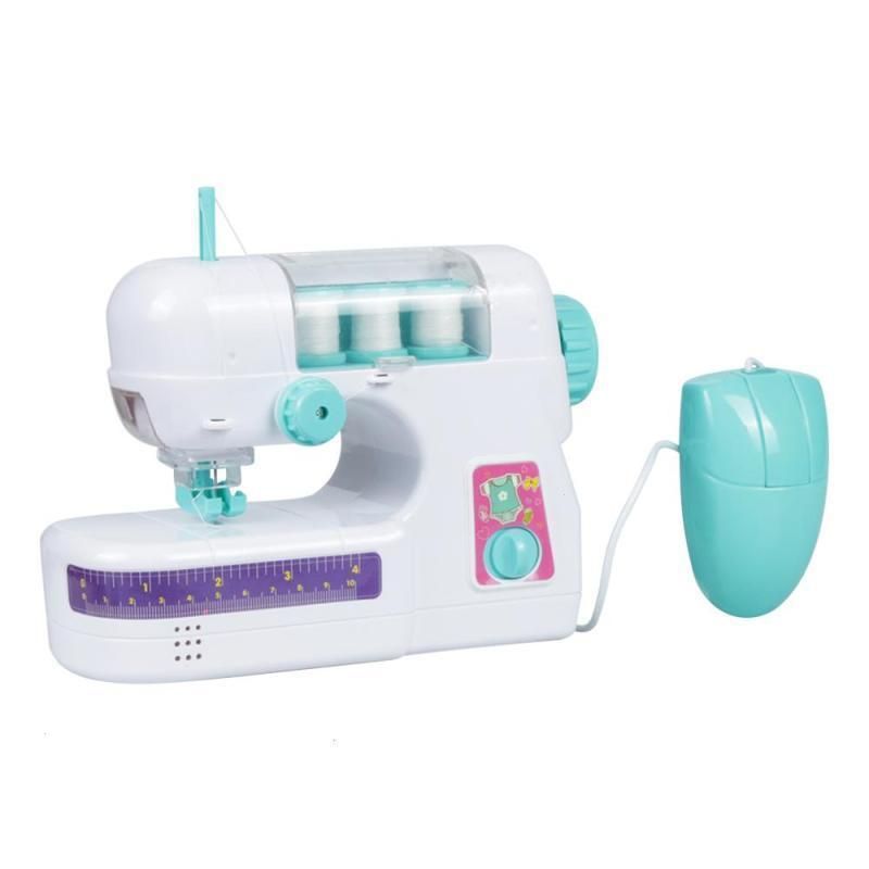 Mini Handheld Sewing Machines Multifunction Electric Handmade Sewing Machine Children Education Toy #A20（White）