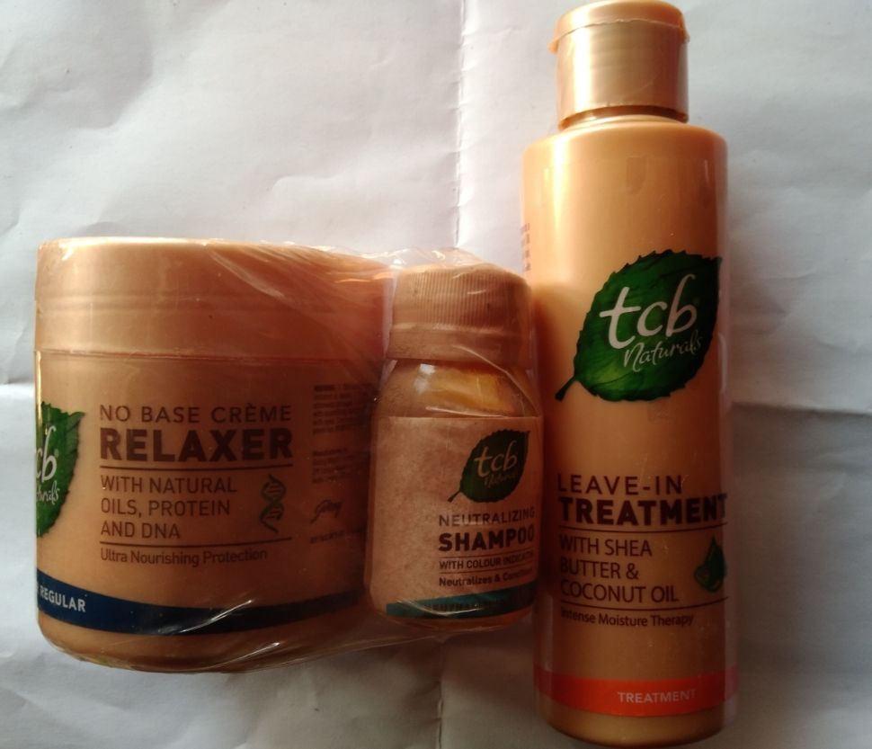 No Base Relaxer With Natural Oils & Leave-In Hair Treatment With Shea Butter & Coconut Oil