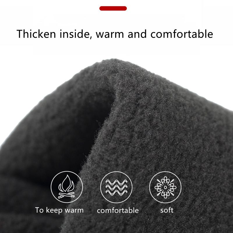 (Black)2023 NEW Running Motorcycle Ski Touch Screen Fleece Gloves Non-slip Warm Full Fingers M GRE