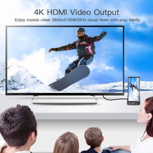 Docking Station 7in1 USB TypeC HDMI Phone TV Flash Memory Card Reader Adapter