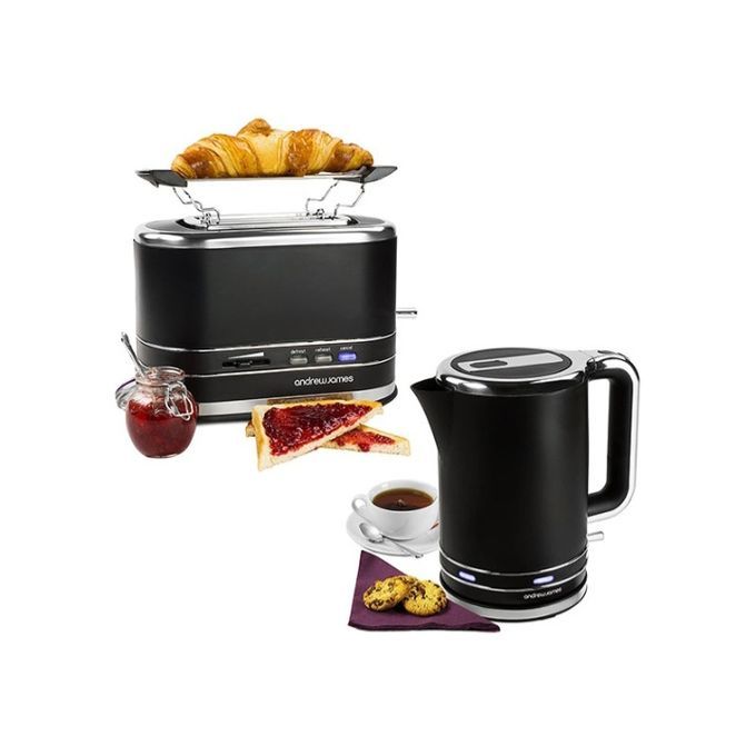 Lumiglo 1.7L Jug Kettle1x 2 Slice Toaster With Warming Rack