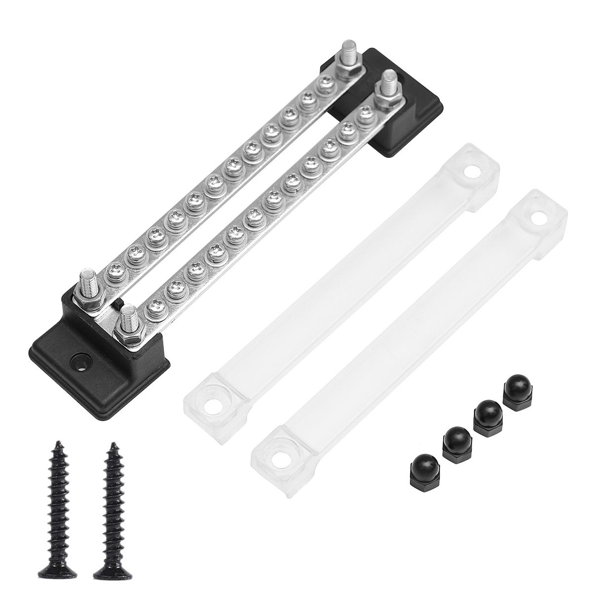 Dual Rows 12 Positions Terminal 130A/150A BusBar Block