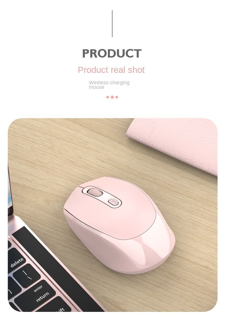 2.4G Wireless Mouse Portable Women Mute 4Keys