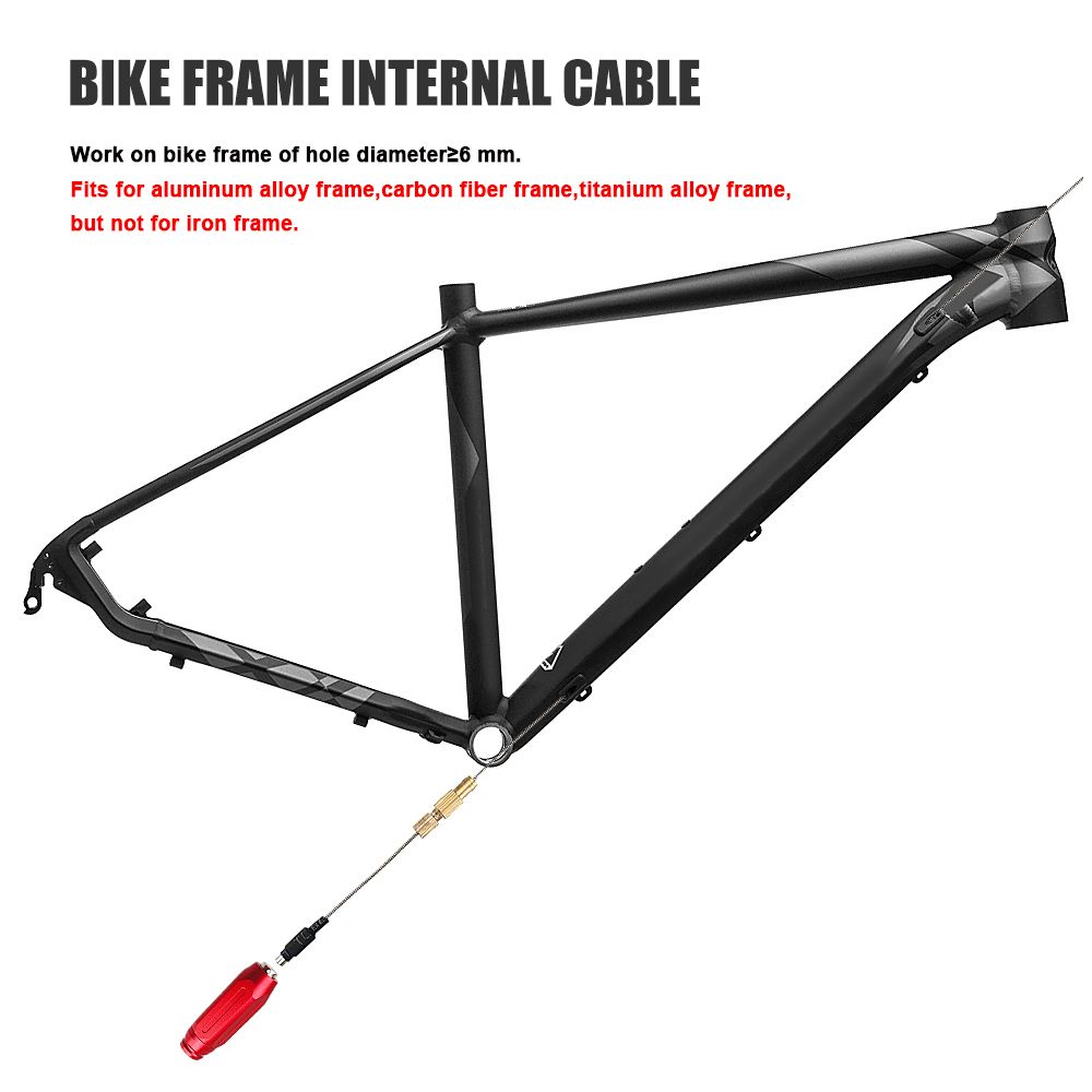 Bike Frame Internal Cable Routing Tool For Bicycle Frame