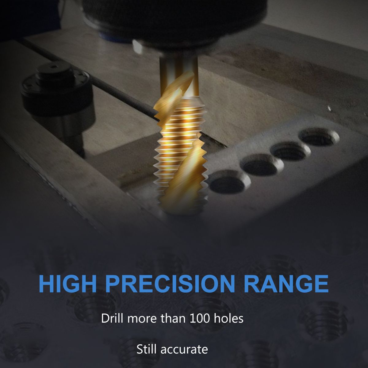 Combination Drill Tap Bit Set 6pcs Drill Tap Bits Metric HSS