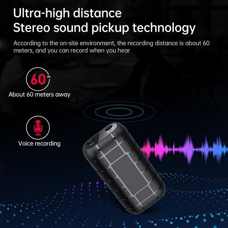 B800LI Clip-on Noise Reduction Recording Pen, Capacity:16GB