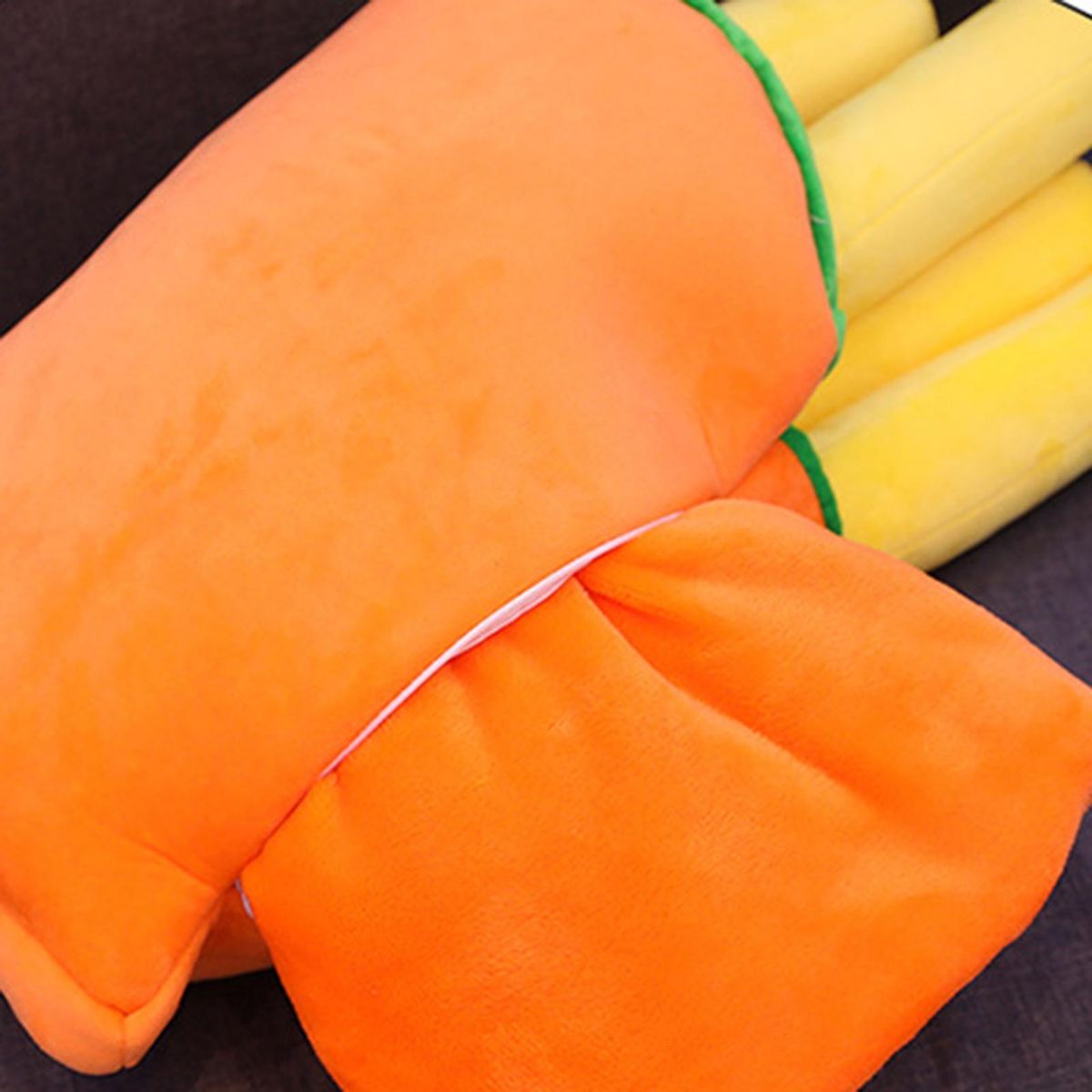 Plush Fries Pillow Plush Doll Throw Pillow Kids Stuffed Toy Orange