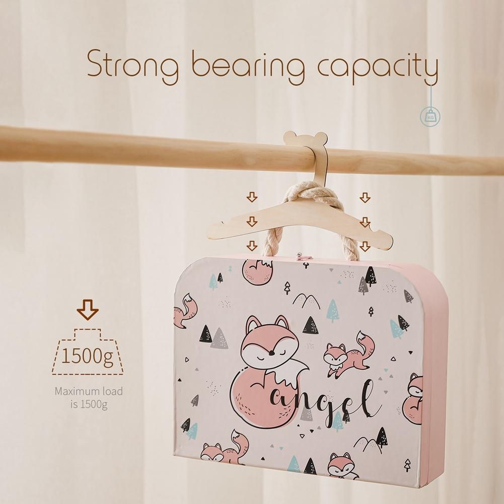 30 Pcs Wooden Hanger for Baby Clothes Natural Wood Hanger for Baby Clothes Hanger Rack Room Nursery Decor