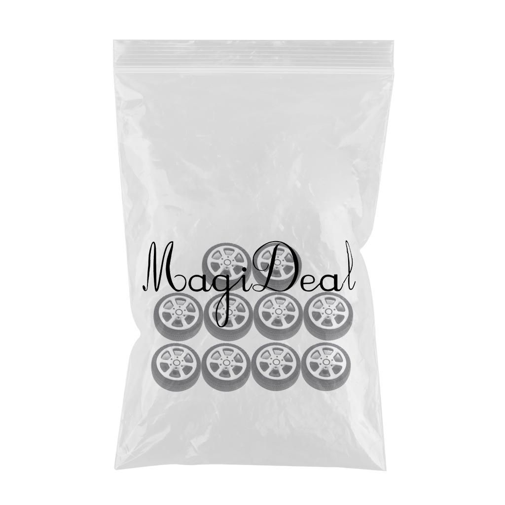 30pcs 30mm RC Car Tires Tyres  Wheel Rims Set RC Toy Car DIY