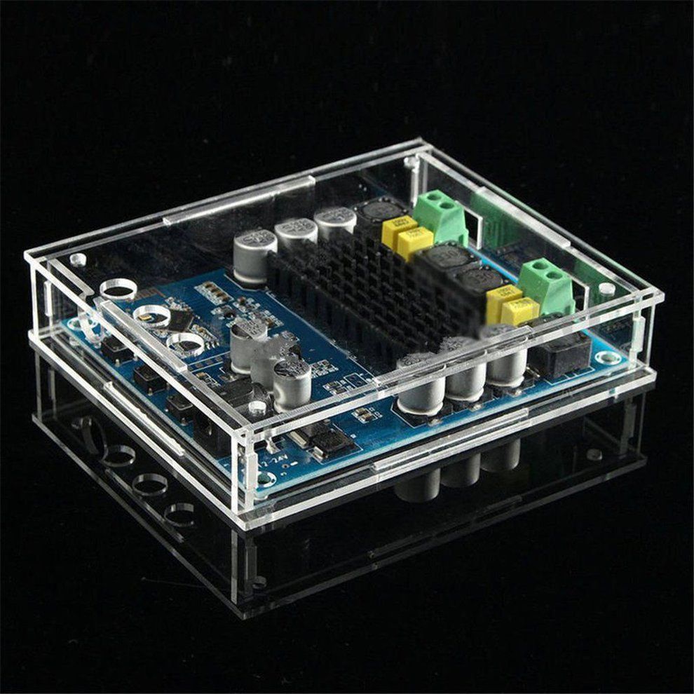 TPA3116D2 120Wx2 Digital BT 4.0 Audio Re Eiver Amplifier A Ryli   Ase DIY-blue And Transparent