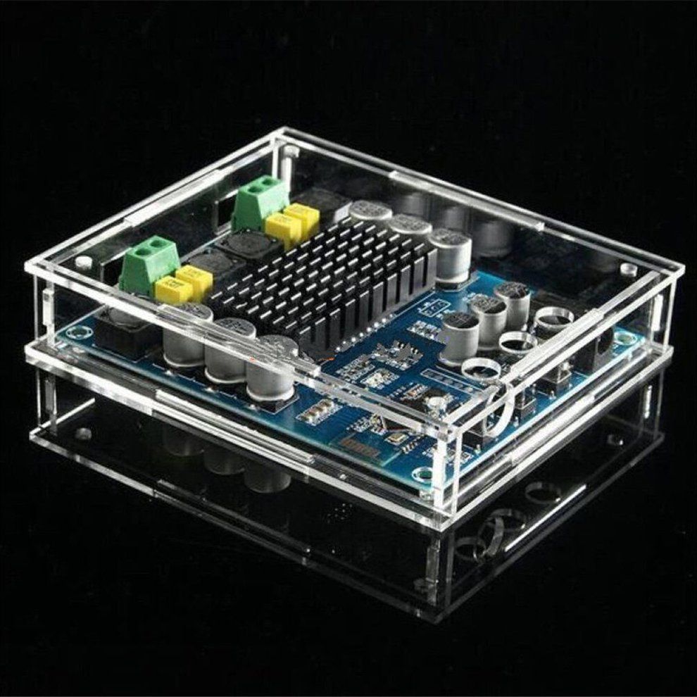 TPA3116D2 120Wx2 Digital BT 4.0 Audio Re Eiver Amplifier A Ryli   Ase DIY-blue And Transparent
