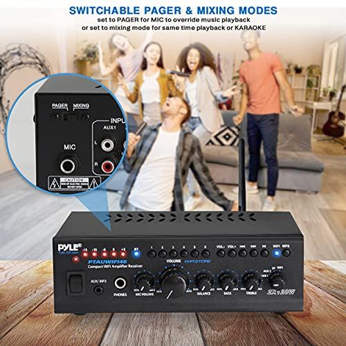 Pyle WiFi Stereo Amplifier Receiver Professional Home Theate