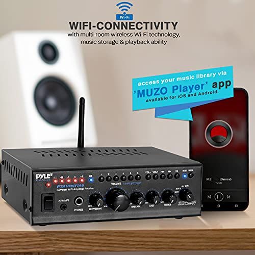 Pyle WiFi Stereo Amplifier Receiver Professional Home Theate