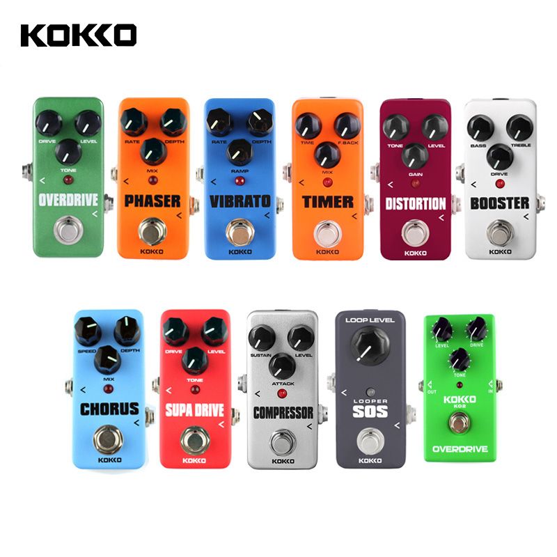 KOKKO Portable Guitar Effect Pedals Compressor Looper Overdrive Booster Sound True By