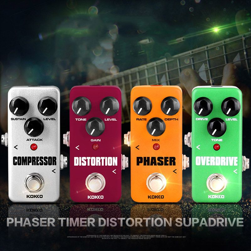 KOKKO Portable Guitar Effect Pedals Compressor Looper Overdrive Booster Sound True By