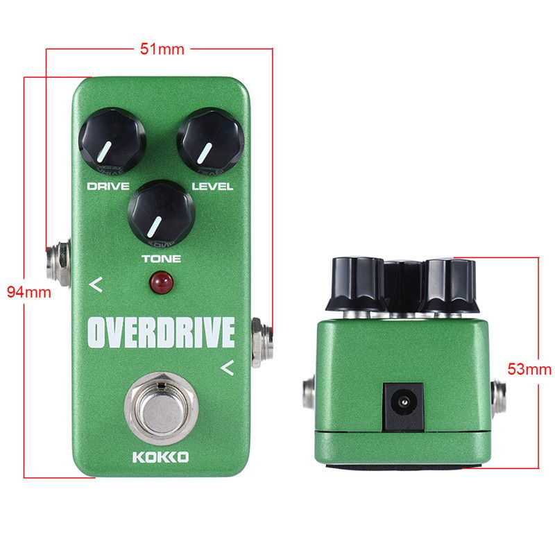 KOKKO Portable Guitar Effect Pedals Compressor Looper Overdrive Booster Sound True By