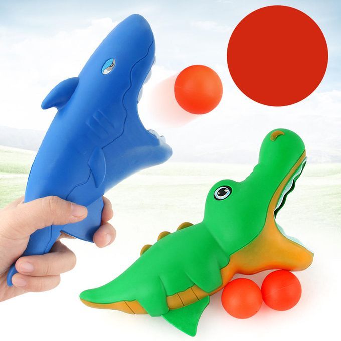 Children Indoor Outdoor Squirt Toy Blue Shark Simulation Shooting Toy