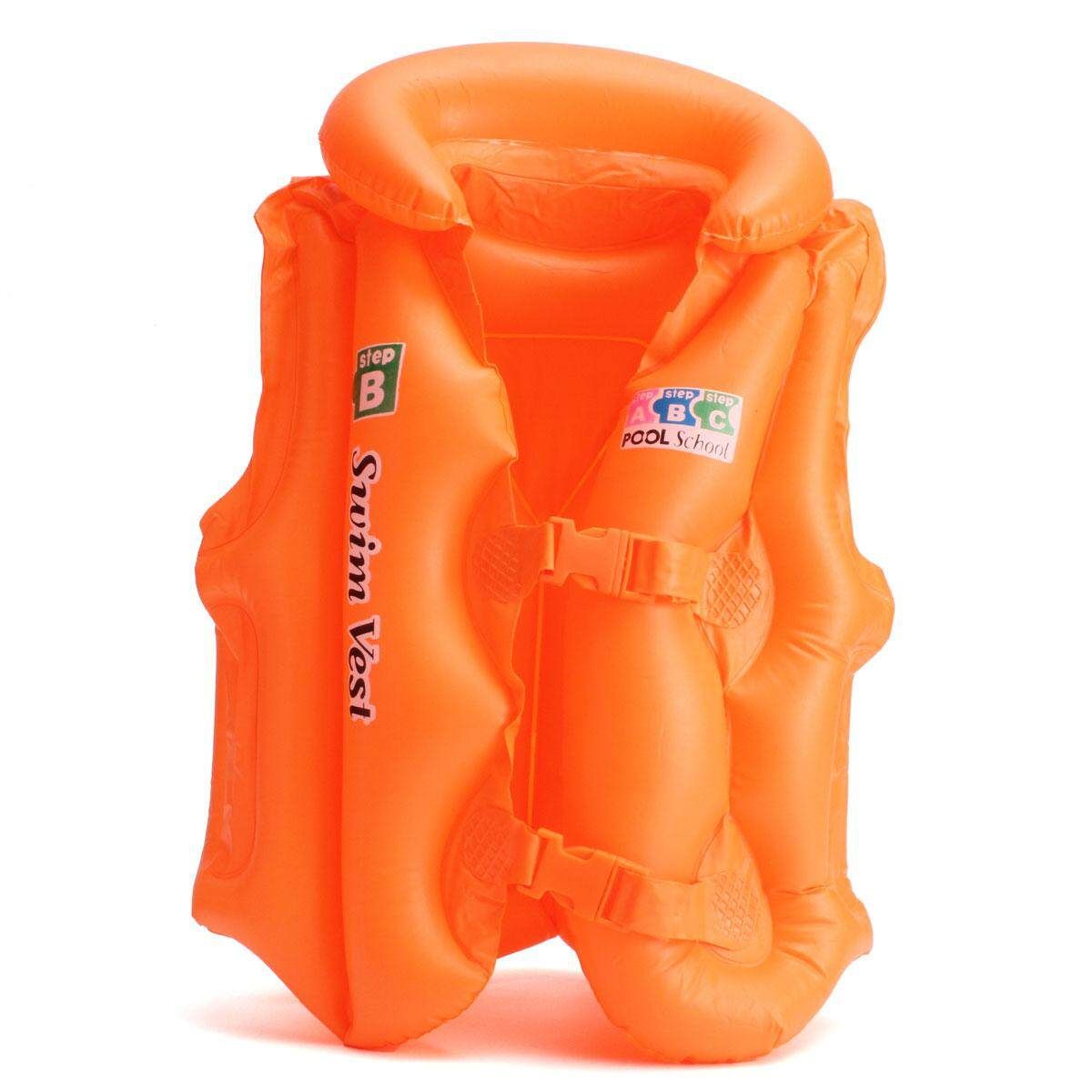 Kinder Plastimo Schwimmwesten Rettungswesten 18-25KG Aufblasbar Life Saving Orange Orange S