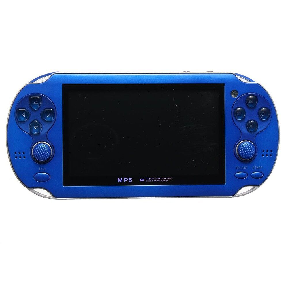 8GB Video Game Console Free 2000 Games 4.3 Inch MP5 MP6 Players Handheld Game Player 4Colors Blue (blue)