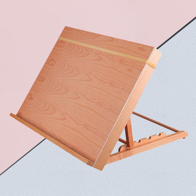 Desk Easel Artist Wooden Table Top Sketch Box Easel Drawer Art