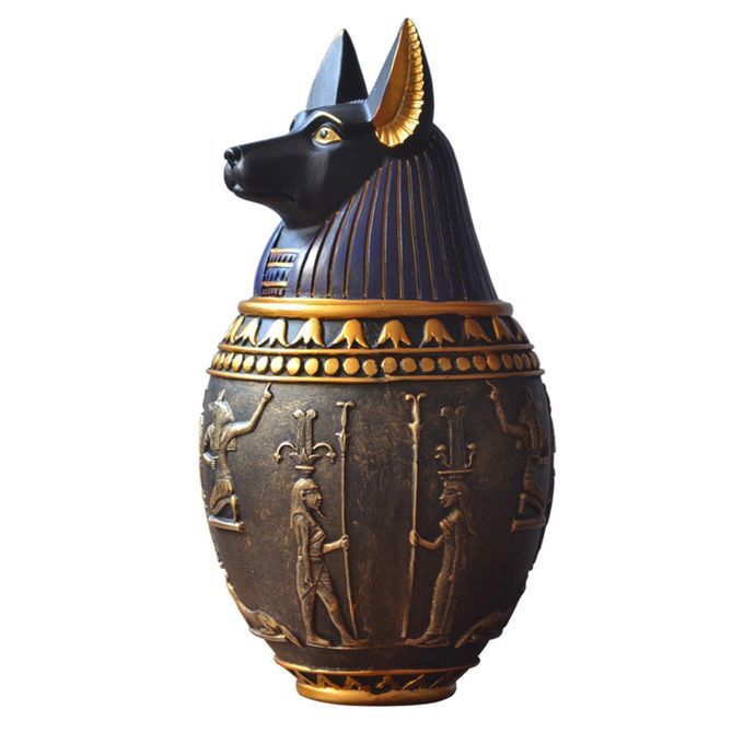 Pet  Urn Egyptian Canopic Jar Storage Box For Pets Dog Can S