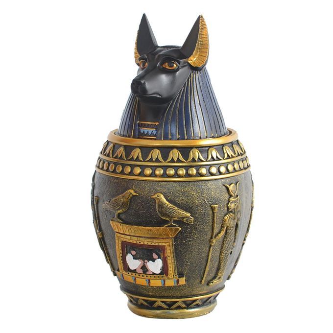 Pet  Urn Egyptian Canopic Jar Storage Box For Pets Dog Can S